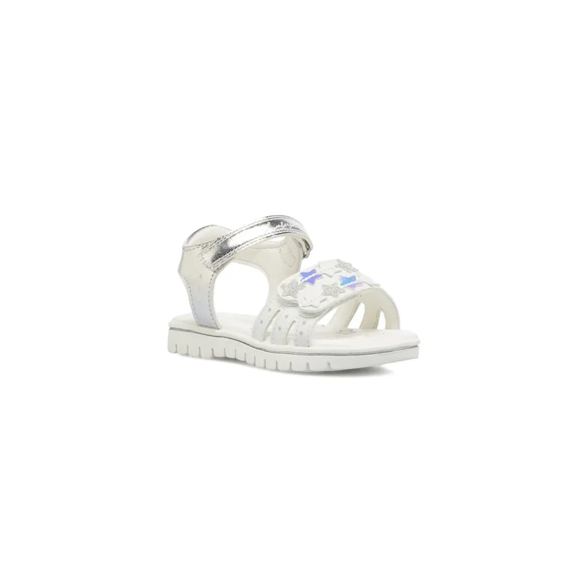 Sandali bianchi da Bambina con dettagli stelle glitter Lumberjack