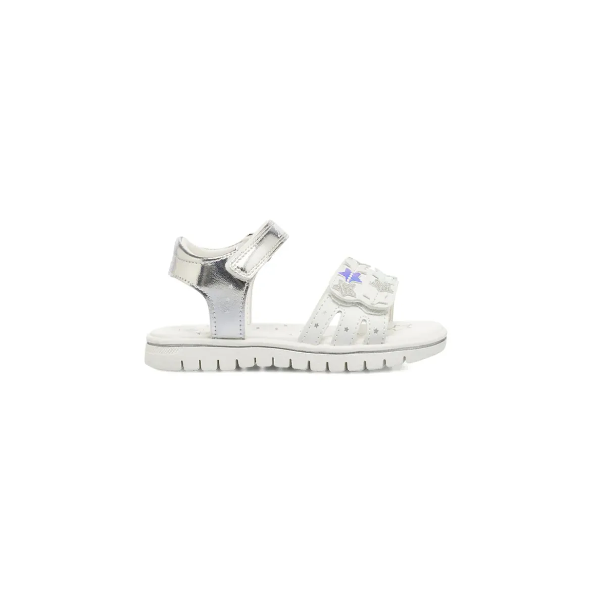 Sandali bianchi da Bambina con dettagli stelle glitter Lumberjack