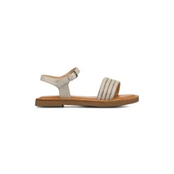 Sandali Bianchi da Bambina con fascia e Strass Dieci Baci
