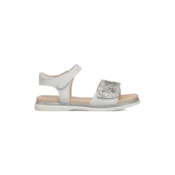 Sandali bianchi da Bambina con fiori e glitter Dieci Baci
