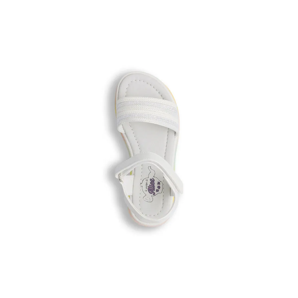 Sandali bianchi da Bambina con glitter Le scarpe di Alice