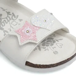 Sandali bianchi da Bambina effetto perlato con luci Primigi