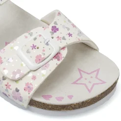 Sandali bianchi da Ragazza con fantasia floreale Settenote