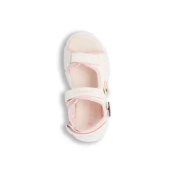 Sandali Bianchi da Ragazza con inserti rosa e patch rosa e arcobaleno Lumberjack