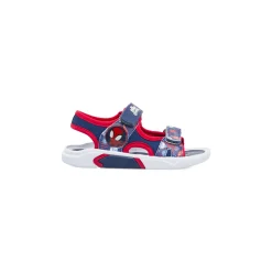 Sandali blu da Bambino con doppi strappi e grafiche Spidey Spiderman