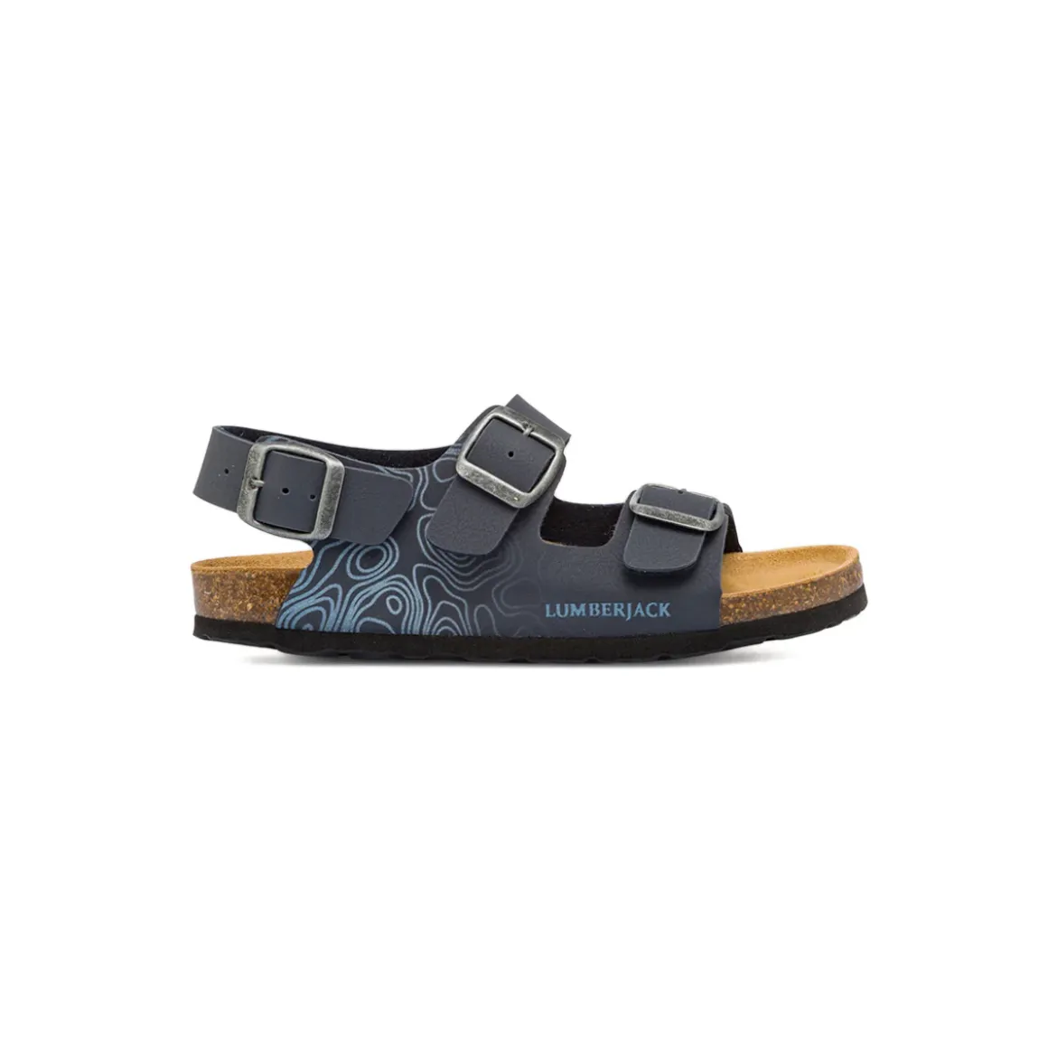 Sandali Blu da Bambino con doppia fibbia regolabile Lumberjack