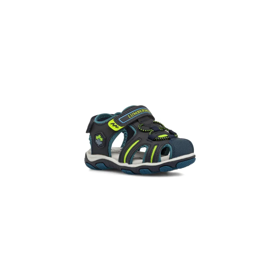 Sandali blu da Bambino con punta chiusa e dettagli fluo Lumberjack