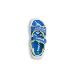 Sandali Blu da Bambino con stampe dinosauri e velcro Dinosauri