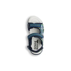 Sandali blu da Bambino con strappo e stampa dinosauri Space Boy