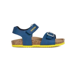 Sandali blu da Bambino con suola in contrasto traspirante Geox