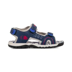 Sandali Blu da ragazzo con logo e dettagli rossi Americanino