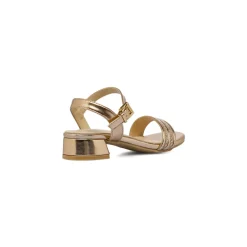 Sandali Champagne da Bambina con strass decorativi Dieci Baci