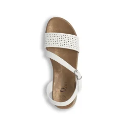 Sandali Comfort Bianchi Donna con fascia traforata P Soft