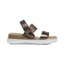 Sandali comfort bronzo da Donna con zeppa 4.5 cm P Soft