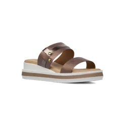 Sandali Comfort colore bronzo da Donna con doppia fascia P Soft