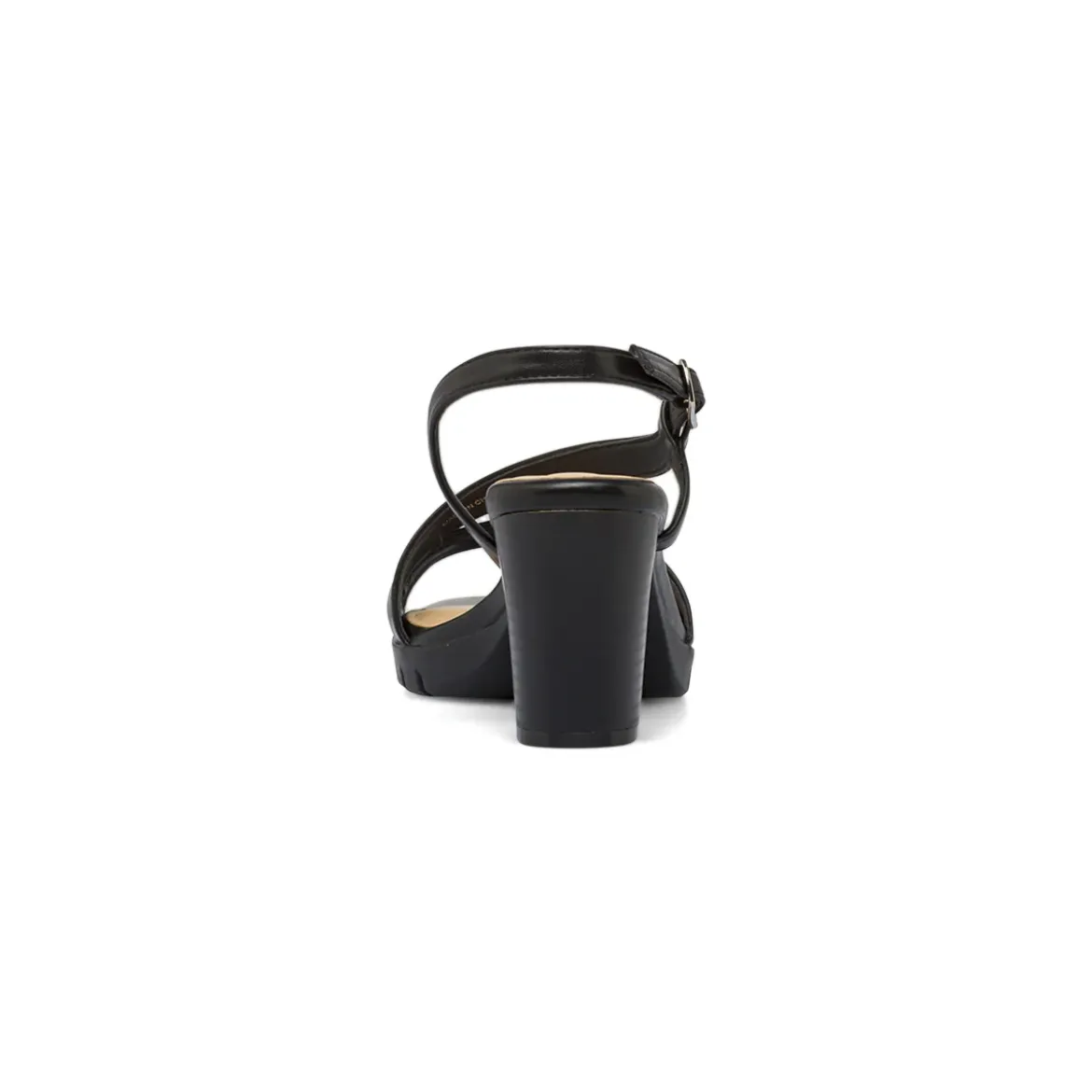 Sandali Comfort Neri da Donna con tacco 8 cm e plateau P Soft
