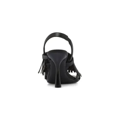 Sandali con tacco neri da Donna con frange Swish Jeans