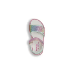 Sandali da Bambina con glitter arcobaleno e soletta in pelle Primigi