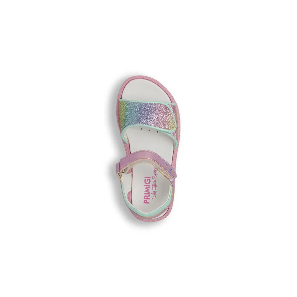 Sandali da Bambina con glitter arcobaleno e soletta in pelle Primigi