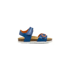 Sandali da Bambino blu e arancione con soletta in pelle Lumberjack