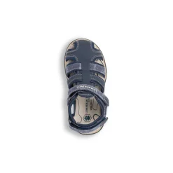 Sandali da bambino blu navy con logo Lumberjack Levi