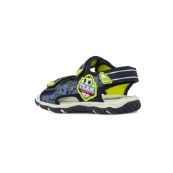 Sandali da Ragazzo blu con dettagli in gomma verde lime Space Boy
