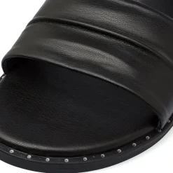 Sandali flat Neri da Donna con cinturino alla caviglia Swish Jeans