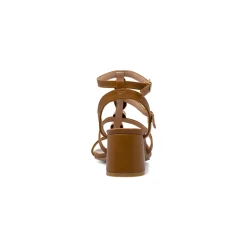 Sandali marroni da Donna con tacco a colonna 6,5 cm Lora Ferres