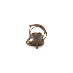 Sandali marroni da Donna effetto scamosciato con tacco Swish Jeans