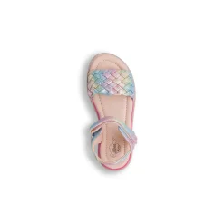Sandali Multicolori da Bambina con fascetta intrecciata Le scarpe di Alice