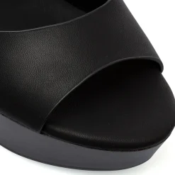 Sandali neri con tacco a colonna 12,5 cm da Donna con cinturino Lora Ferres