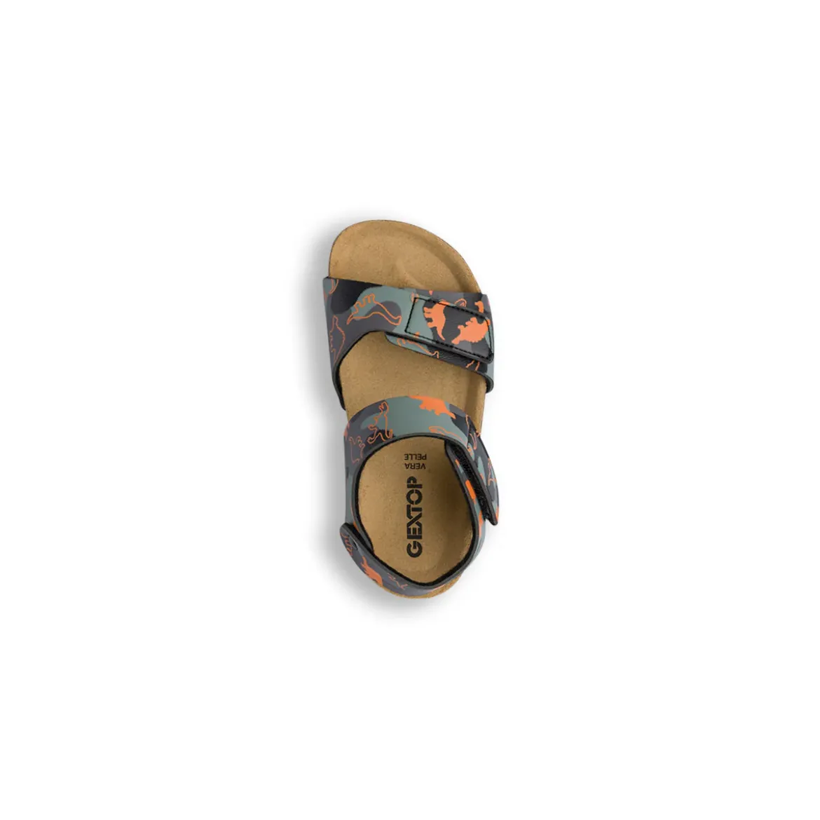 Sandali Neri da Bambino con stampa camouflage Weep & Smile