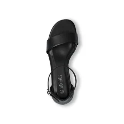 Sandali neri da donna con tacco a blocco 6 cm Lora Ferres