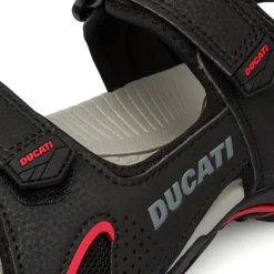 Sandali neri da Uomo con dettaglio fori traspiranti Ducati