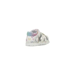 Sandali Primi Passi Bambina Bianchi con dettagli multicolore Chicco