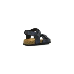 Sandali primi passi Bambino blu con stampa camouflage Birilli&Monelli