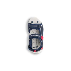 Sandali Primi passi Bambino blu con sottopiede in pelle Lumberjack