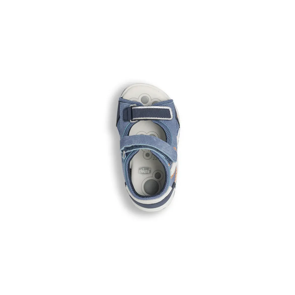 Sandali Primi Passi Bambino Blu in mesh e doppio cinturino Chicco
