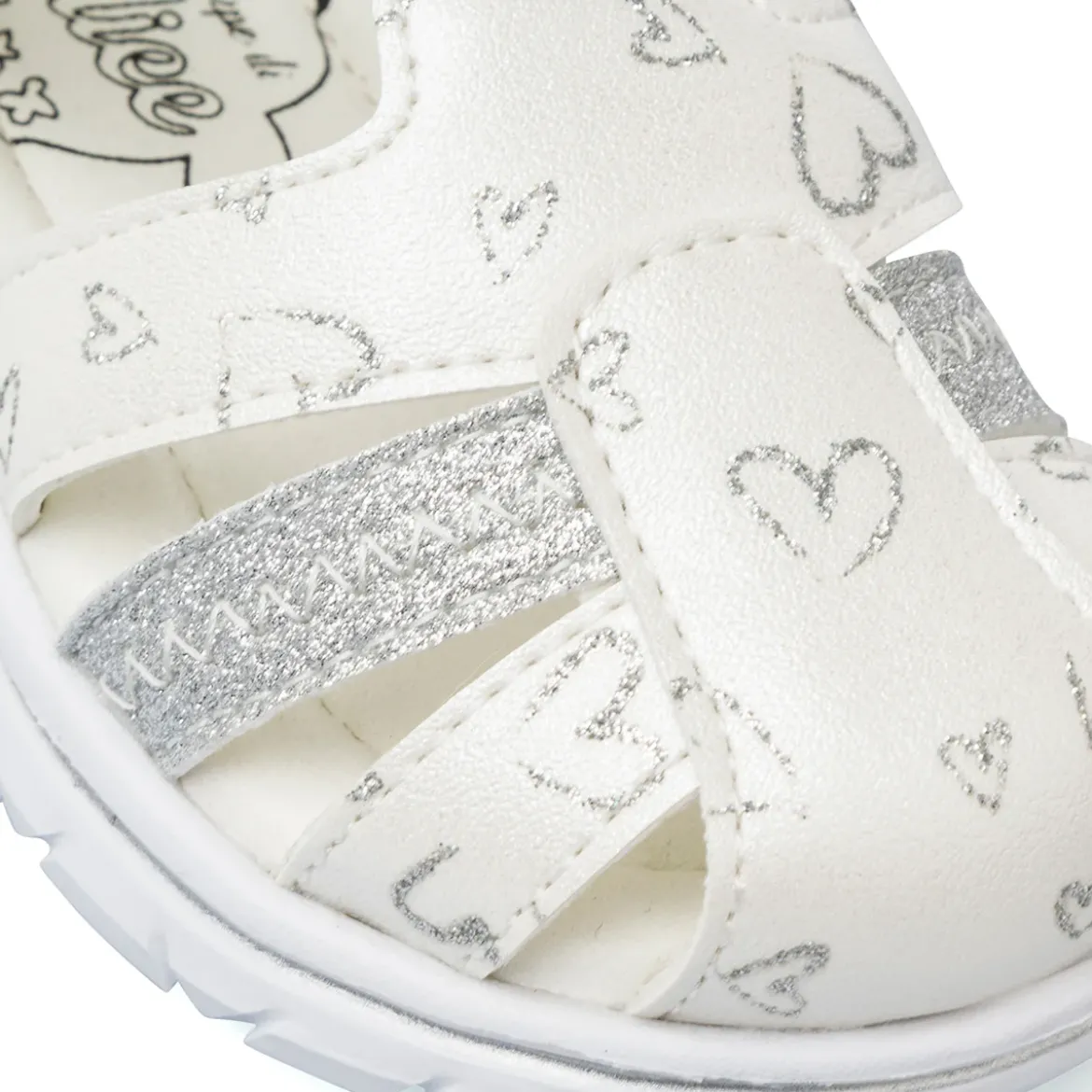 Sandali Primi Passi Bianchi chiusi da Bambina Le scarpe di Alice