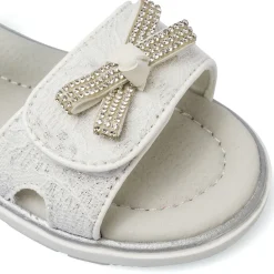 Sandali primi passi bianchi da Bambina con pizzo Le scarpe di Alice