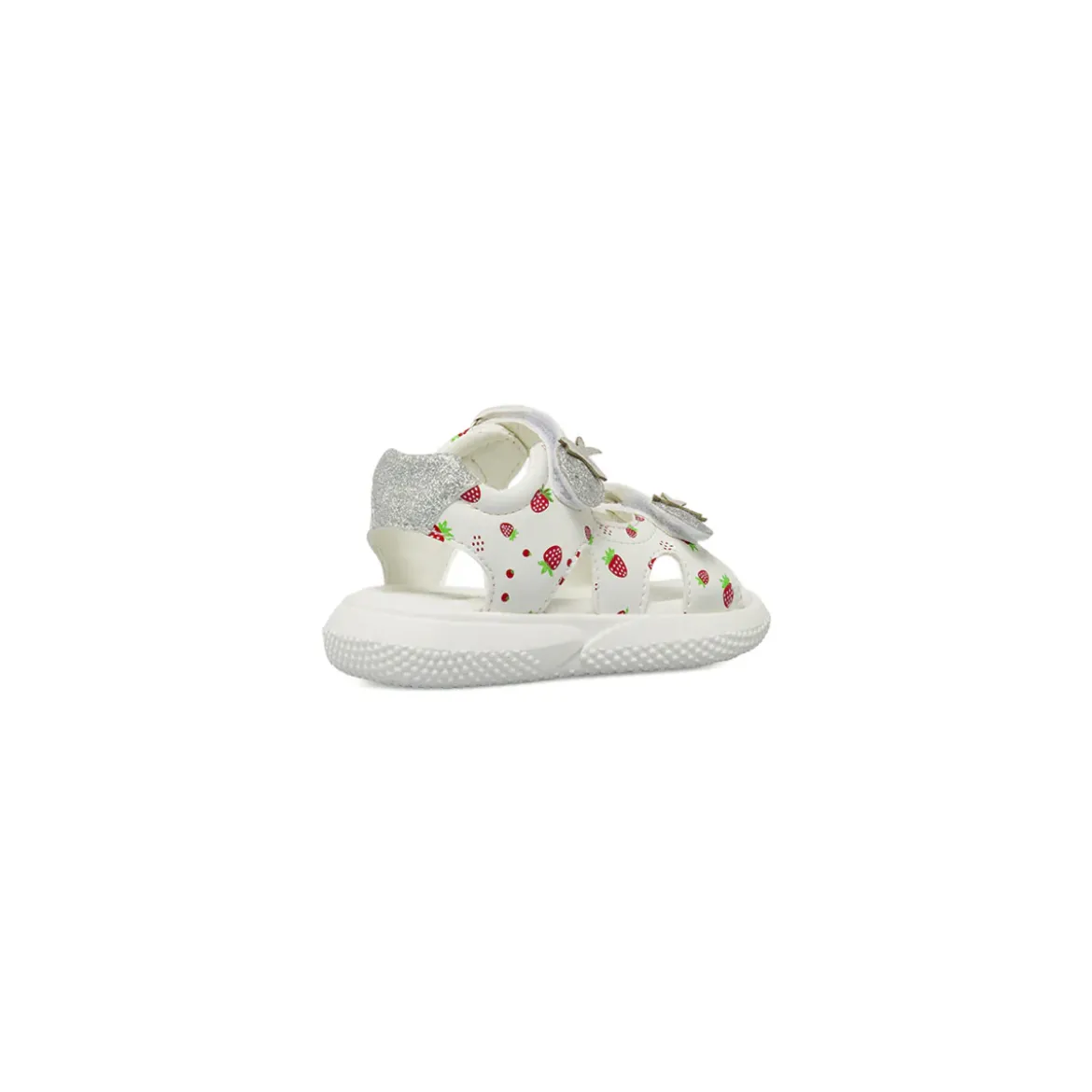 Sandali primi passi bianchi da Bambina con fragole Le scarpe di Alice