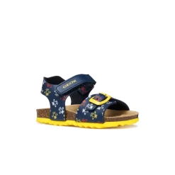 Sandali primi passi blu da Bambino con suola traspirante Geox