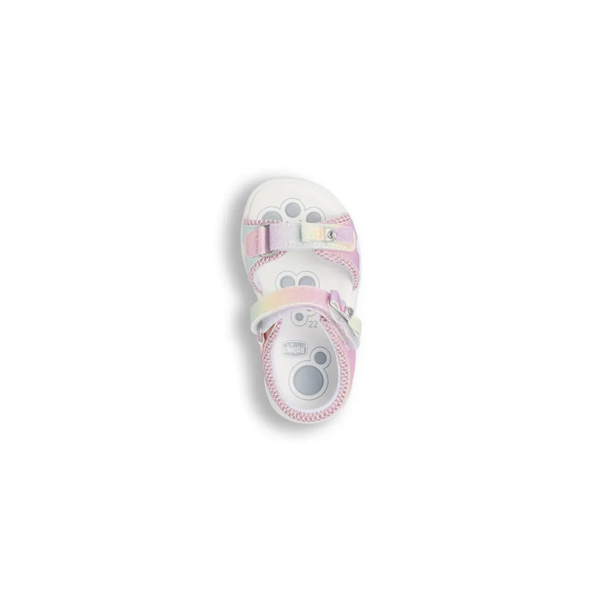 Sandali primi passi da Bambina multicolore con glitter Chicco