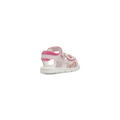 Sandali primi passi da Bambina rosa con cuoricini colorati Lumberjack