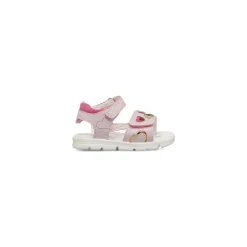 Sandali primi passi da Bambina rosa con cuoricini colorati Lumberjack