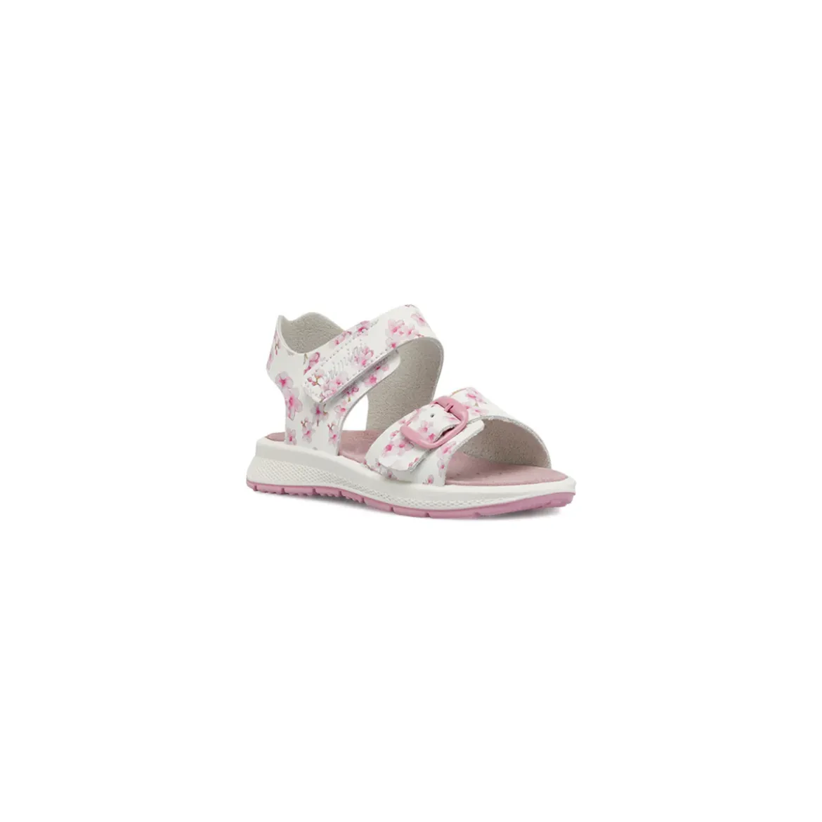 Sandali Primi passi da Bambina rosa con stampa fiore e strappi Primigi