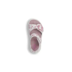 Sandali Primi passi da Bambina rosa con stampa fiore e strappi Primigi