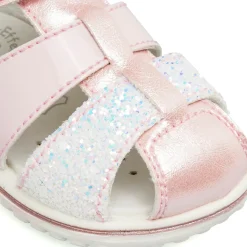 Sandali Rosa con dettaglio Glitter da Bambina Primi Passi Primigi