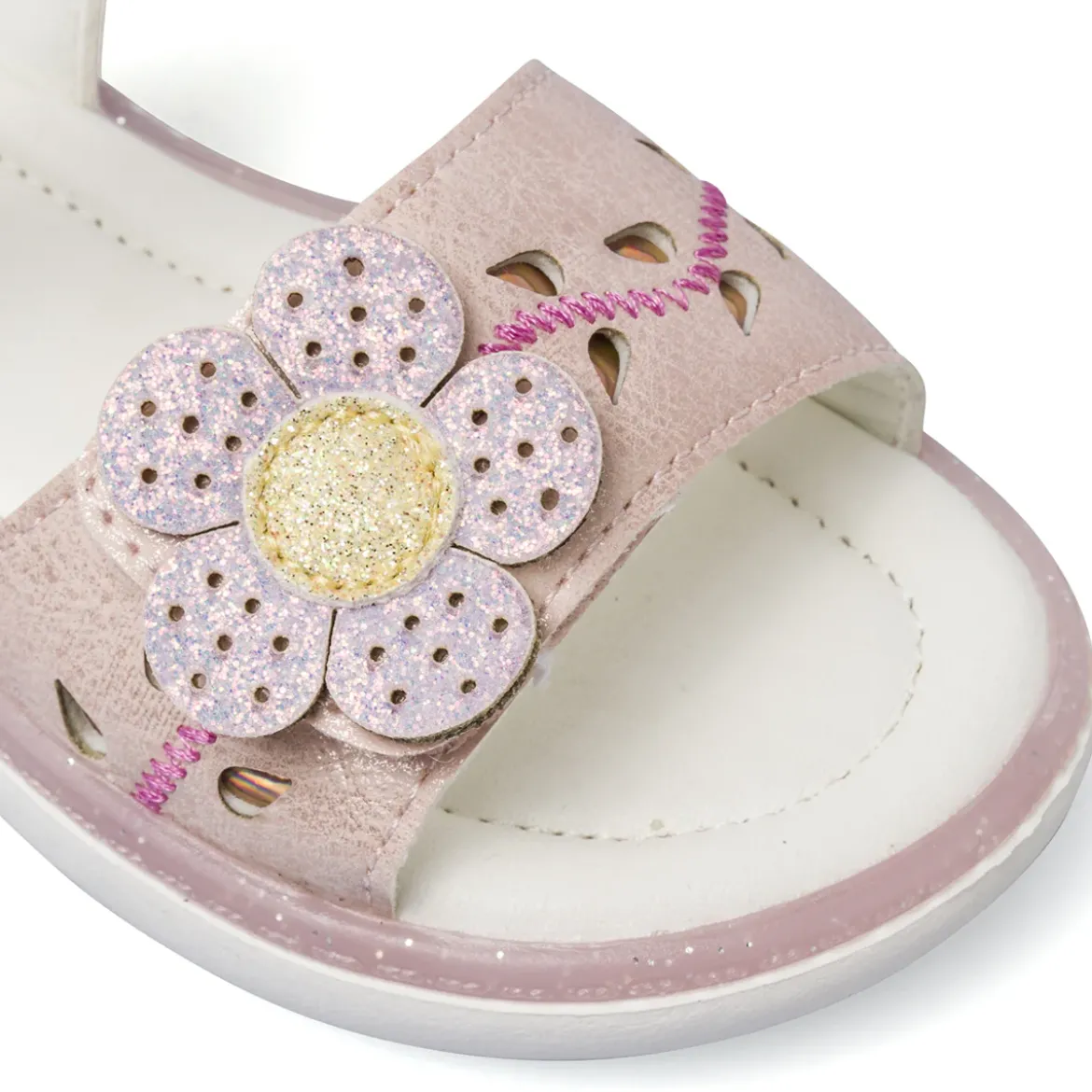 Sandali rosa da Bambina con dettagli glitter Le scarpe di Alice