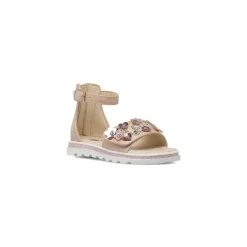 Sandali rosa da Bambina con fiori strass e glitter Le scarpe di Alice